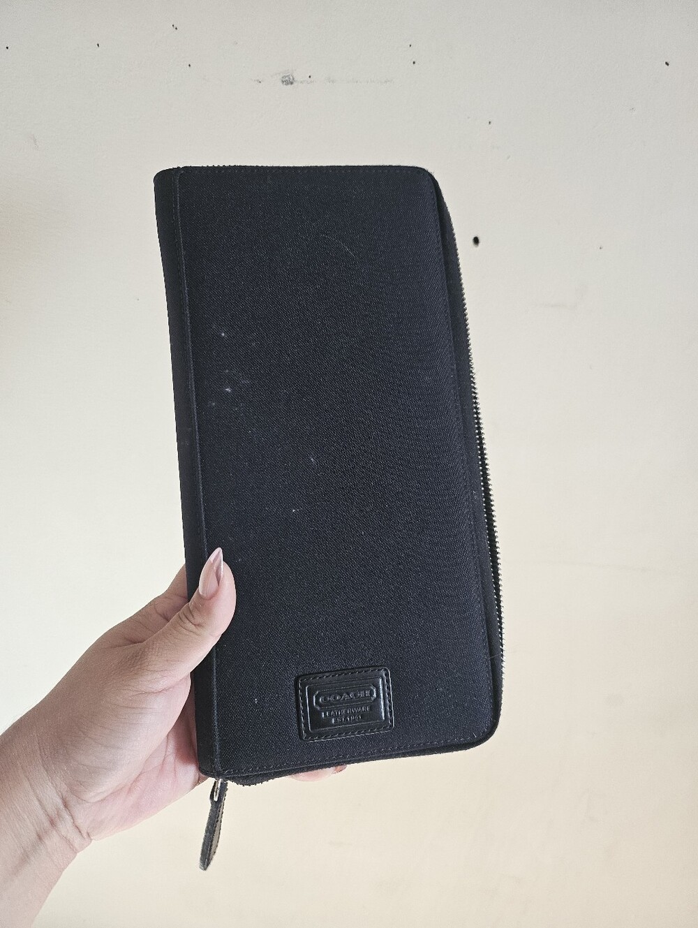Coach Travel Nylon And Leather Organizer